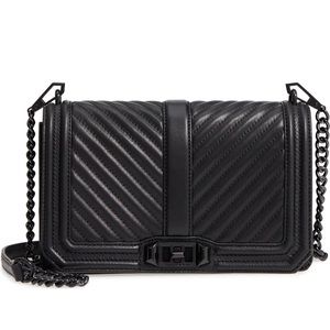 Rebecca Minkoff Chevron Quilted Love Crossbody bag